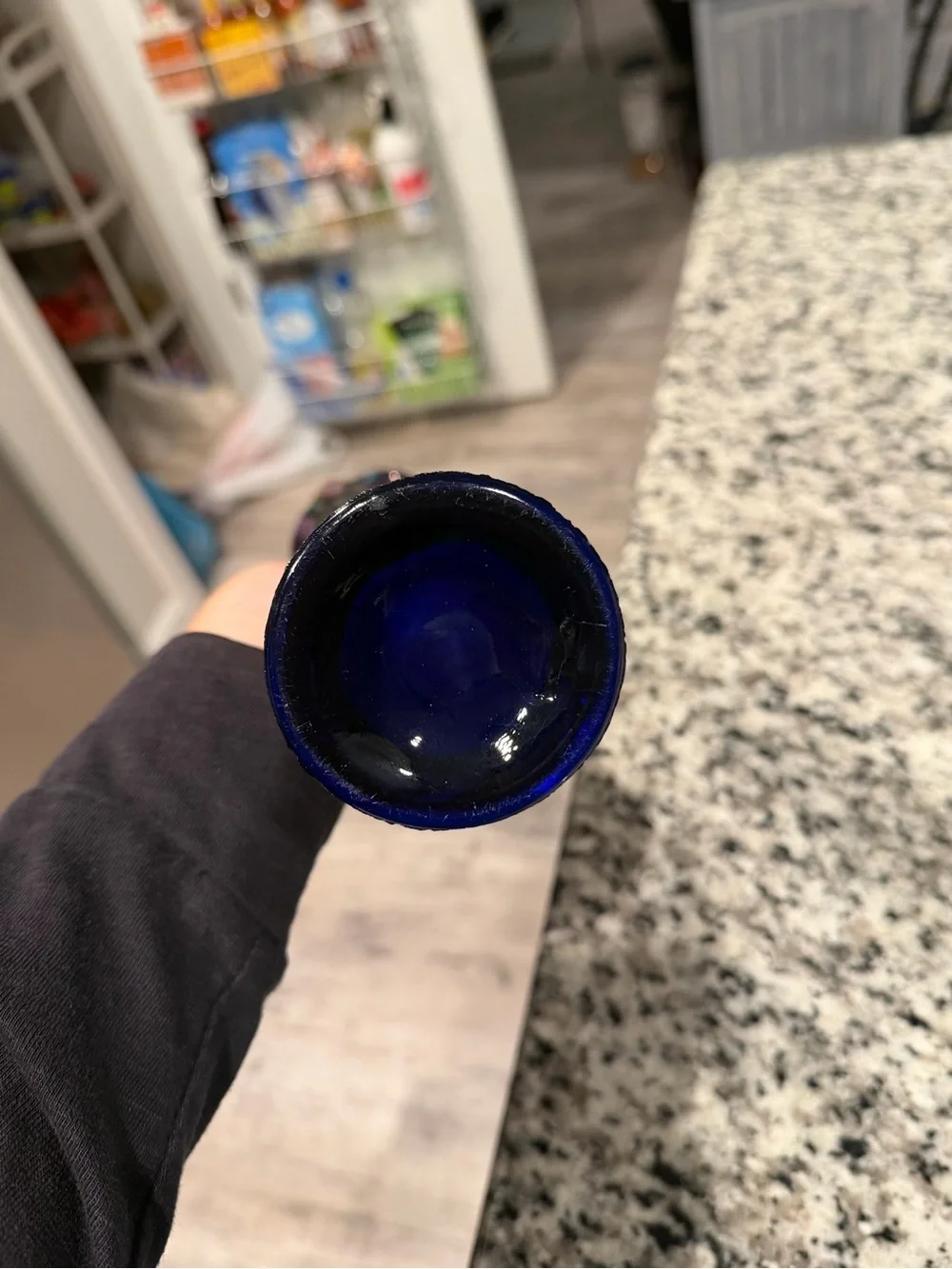 Fenton Iridescent Ribbed Carnival Glass Vase